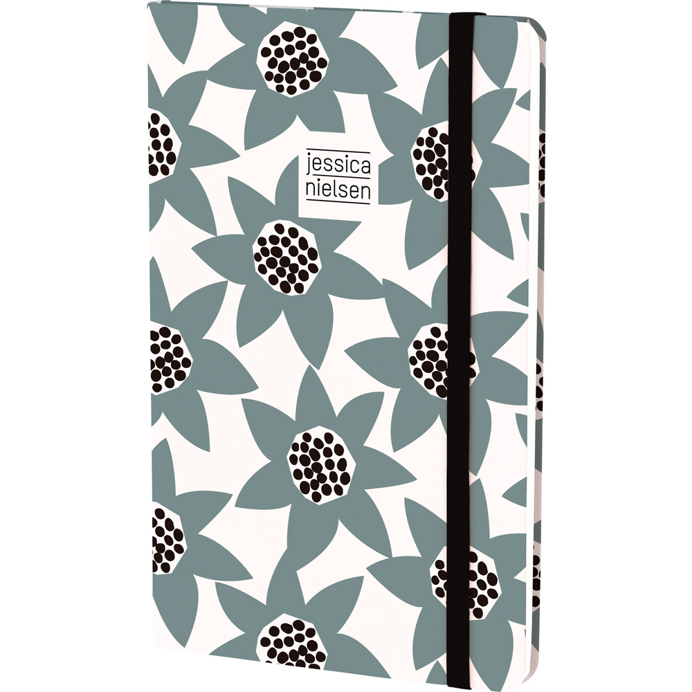 CADERNO 13X21+GOMA JNIELSEN19 FLOWERS