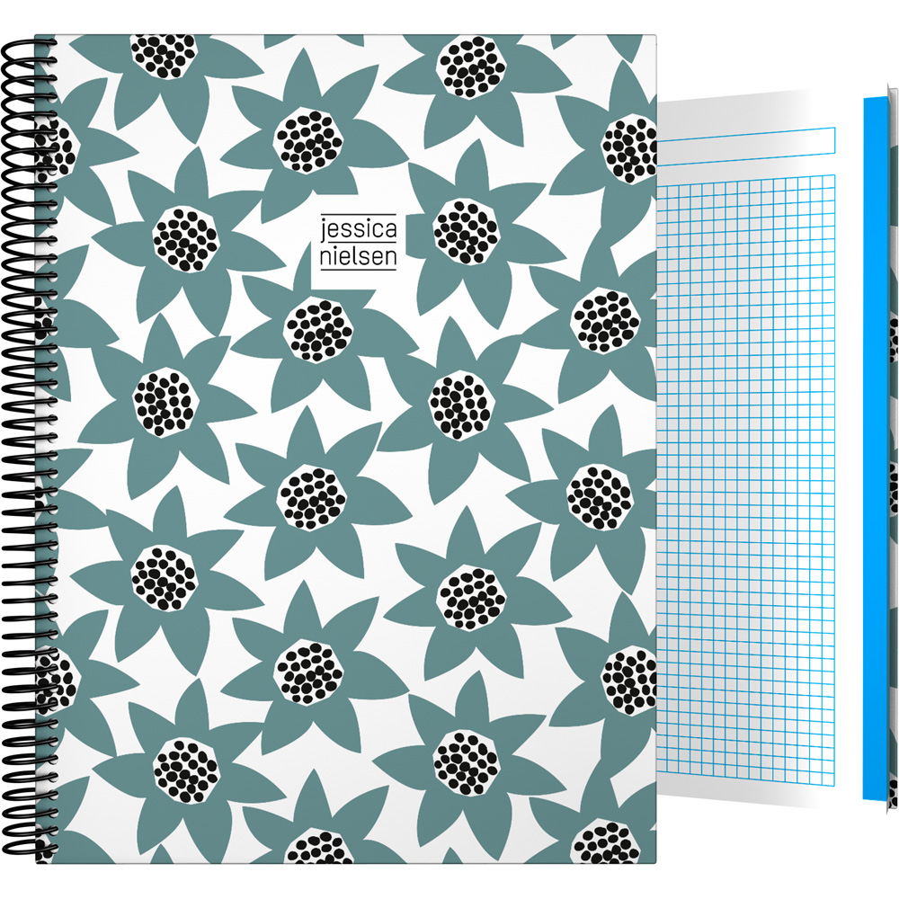 CADERNO FORR.A4 CADER.JNIELSEN19 FLOWERS