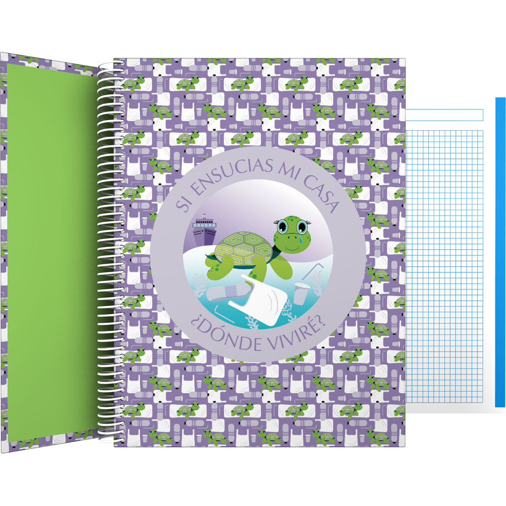 CADERNO FOR.A4 CADER. PLANET21 TORTUGA