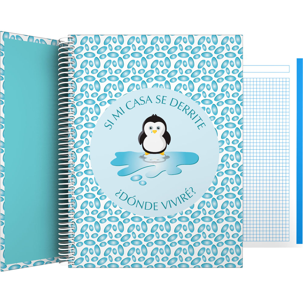 CADERNO FOR.A4 CADER. PLANET21 PINGUINO