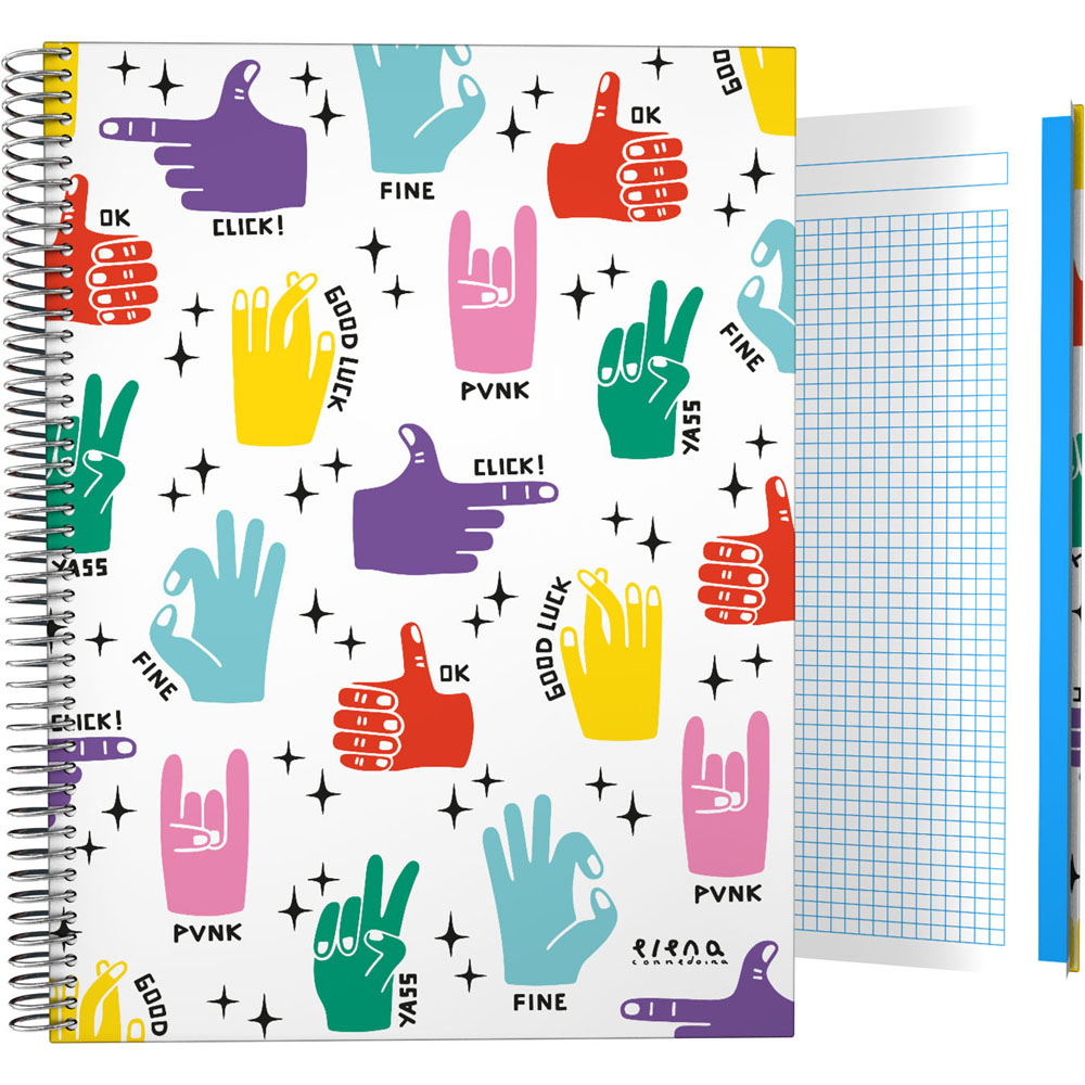 CADERNO FOR.A4 CADER. EC 22 HANDS