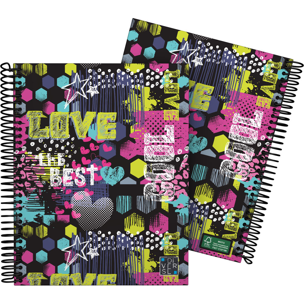 CADERNO FOR.A5 CADER. DIVERSE 21 COOL