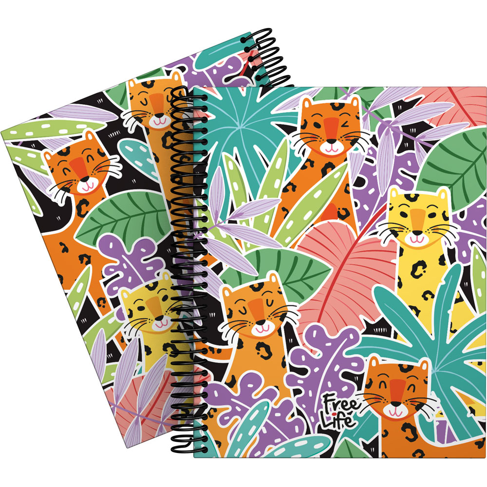 CADERNO FOR.A5 CADER. FREELIFE22 LEOPARD