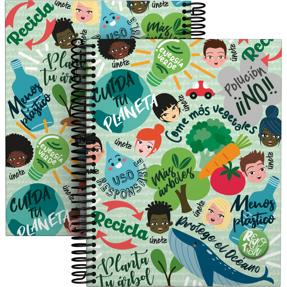 CADERNO FOR.A5 CADER. REVOLUT22 GREEN