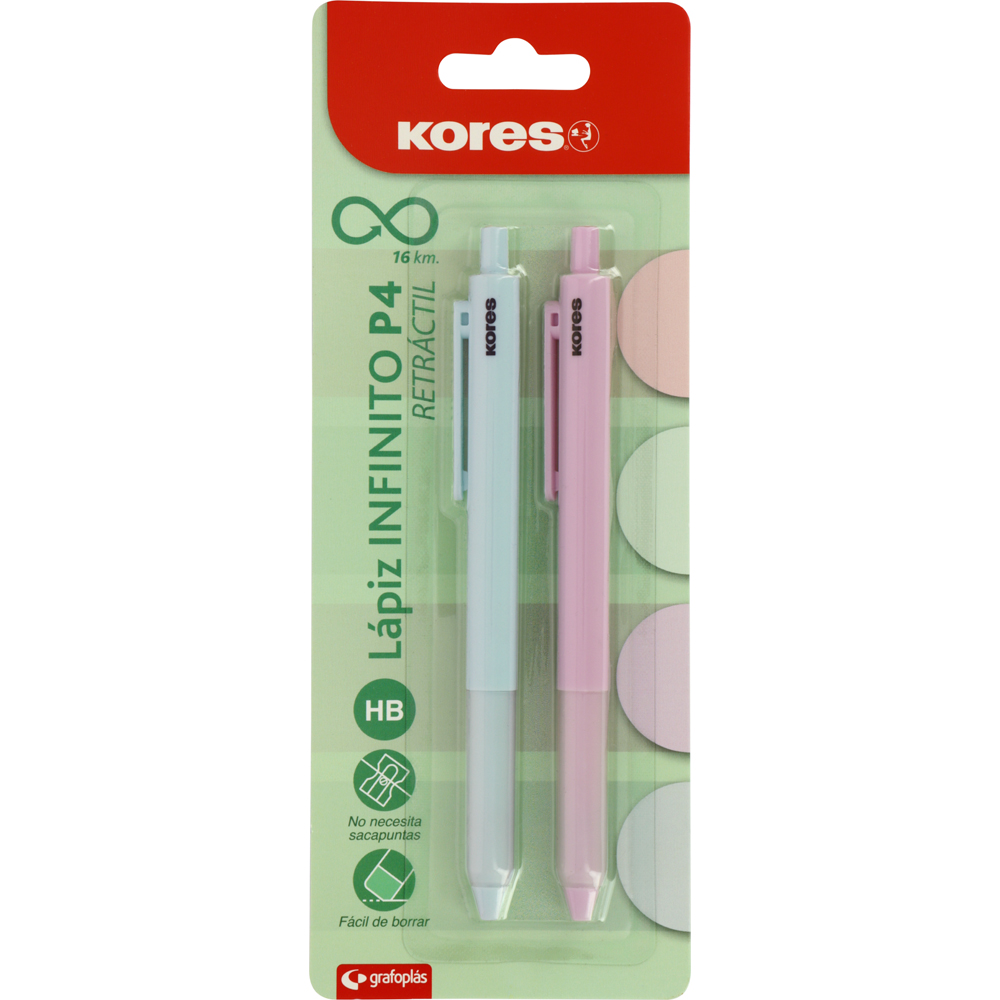 BLISTER 2 LAPIS INFINITO RETRAC.P4 M+L