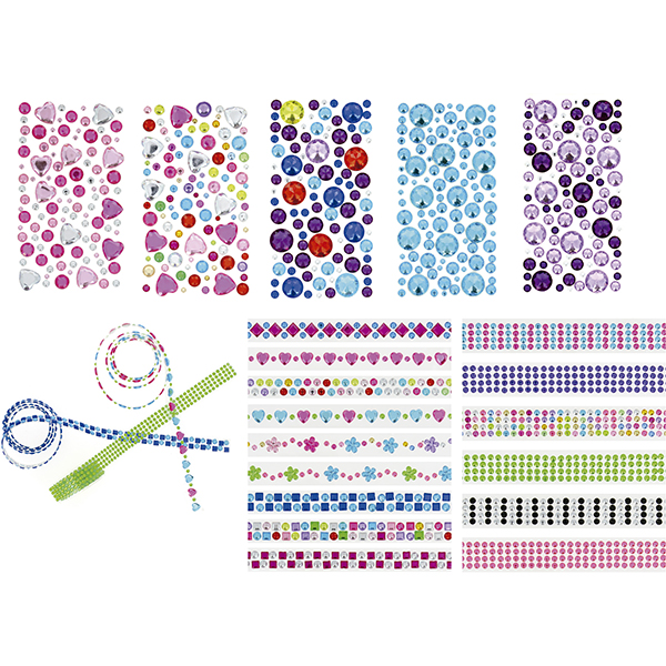 ROLLO ADESIVOS BRILHANTES CIR.VIOLETA