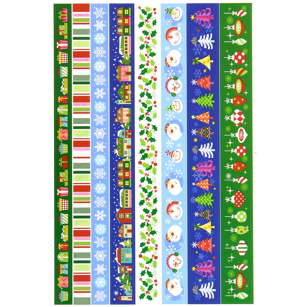 ADESIVOS EM TIRAS 2 FOLHAS NAVIDAD