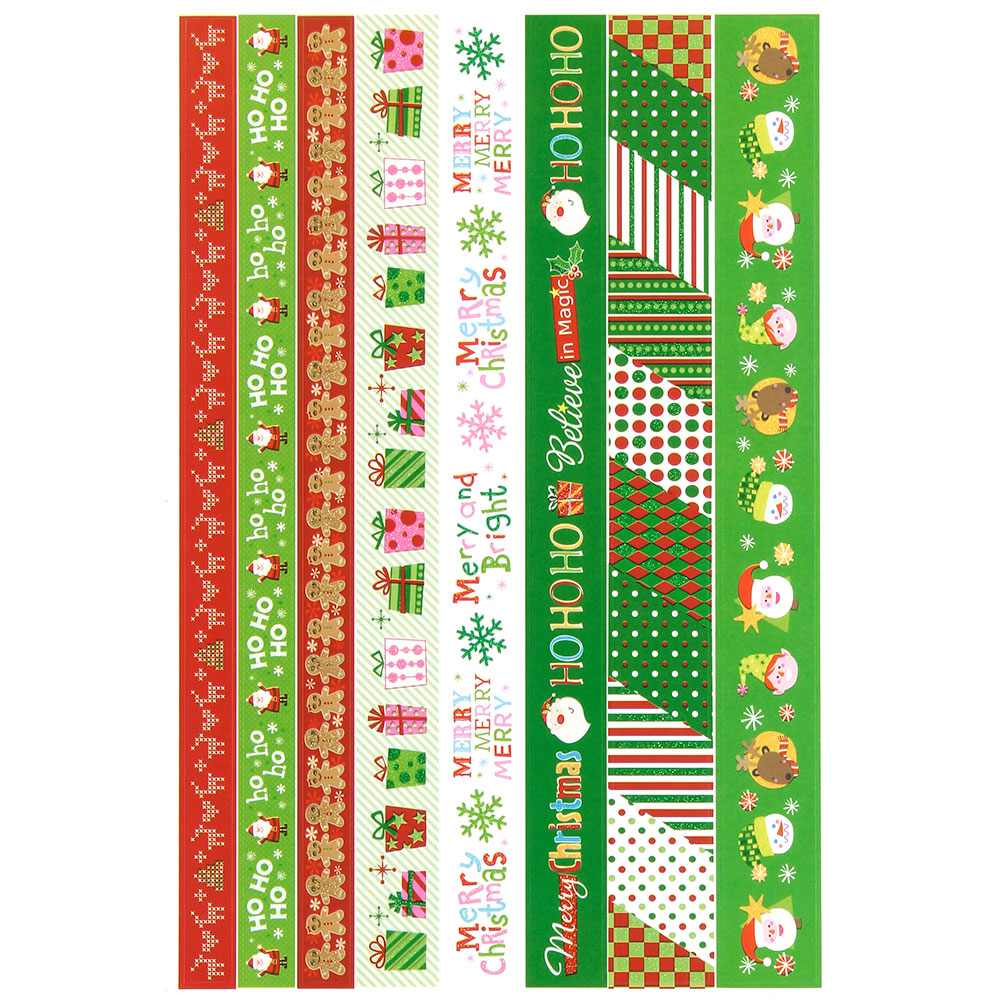 ADESIVOS EM TIRAS 2 FOLHAS NAVIDAD II