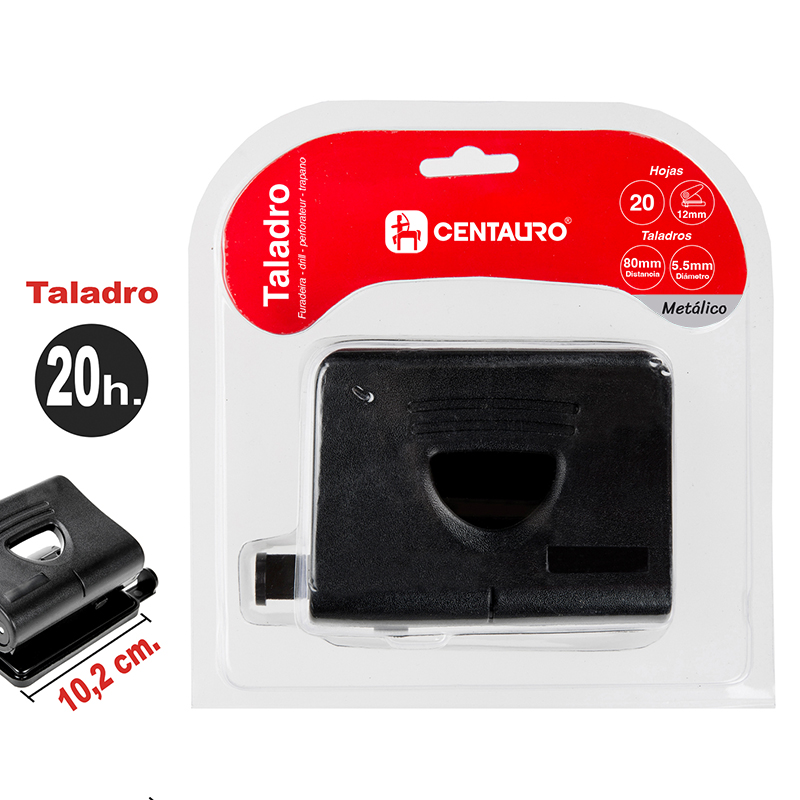 TALADRO NEGRO 120X89X50MM CENTAURO