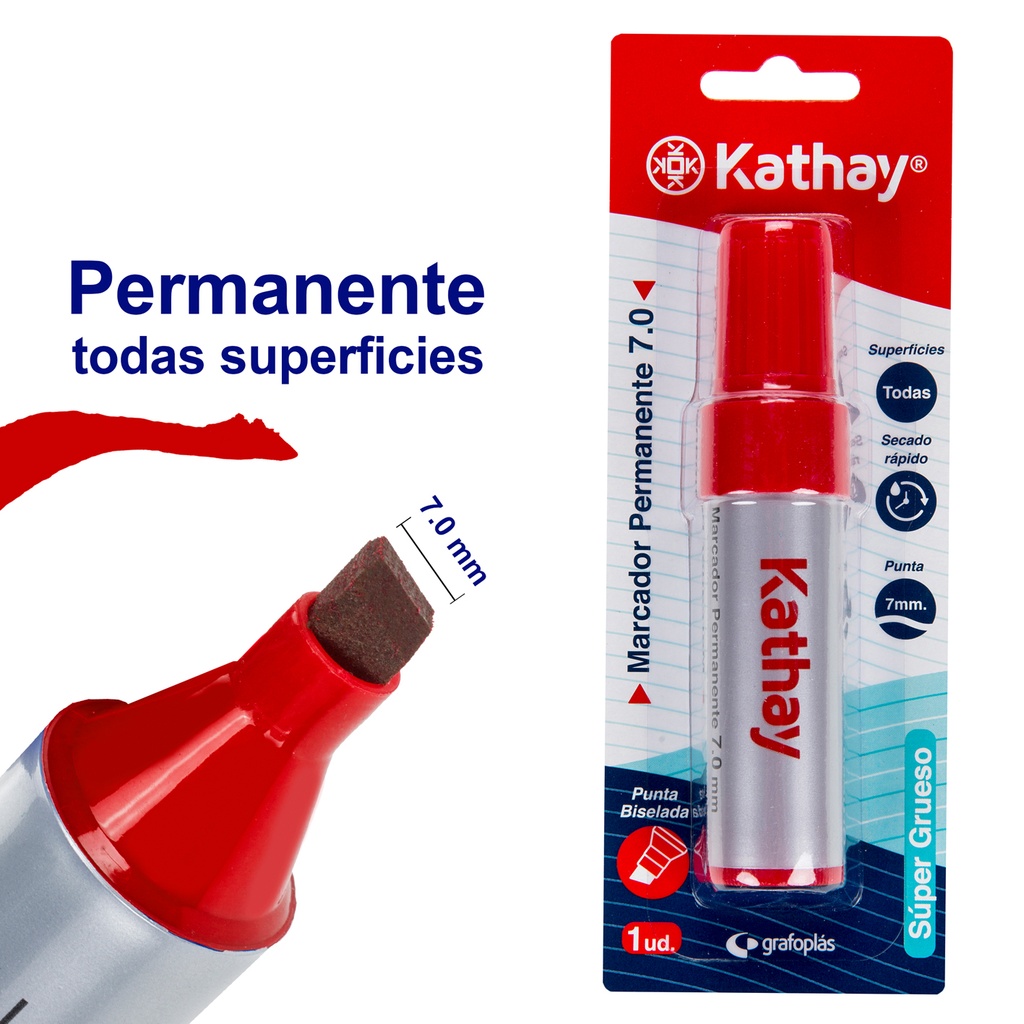 BLISTER 1MARC.PERMA.7MM P.BISEL.ROXO CEN