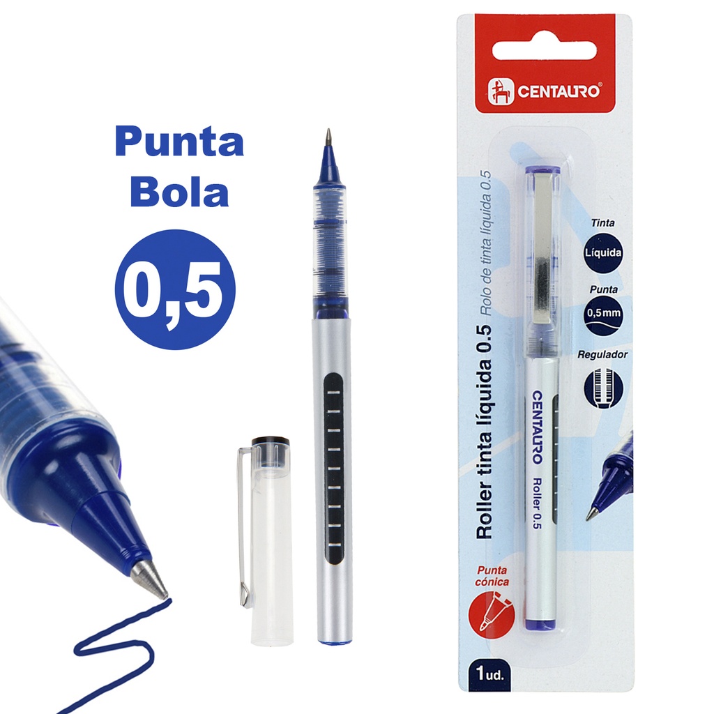 BLISTER 1ROLLER 0,5MM T.LIQ P.CONIC AZUL