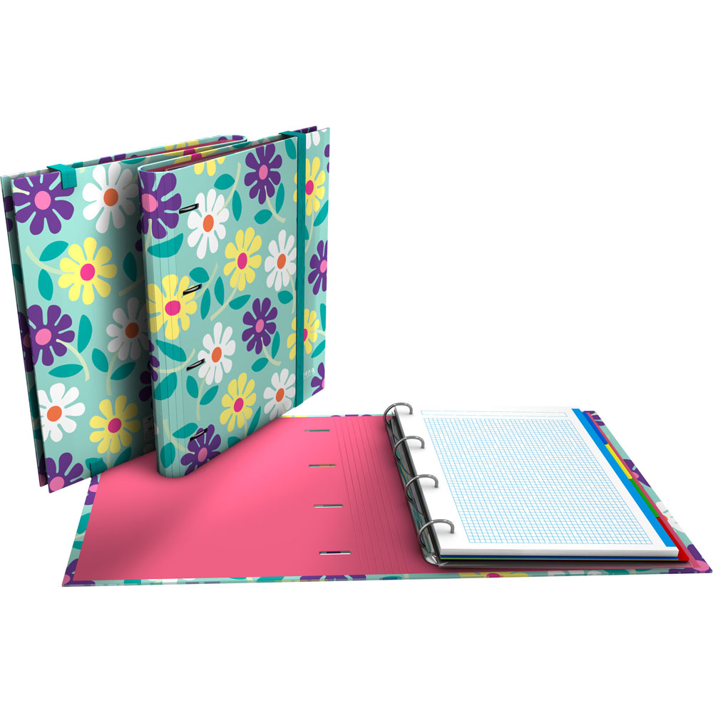 CARPEBOOK 4D35 A4 EC23 FLOWERS