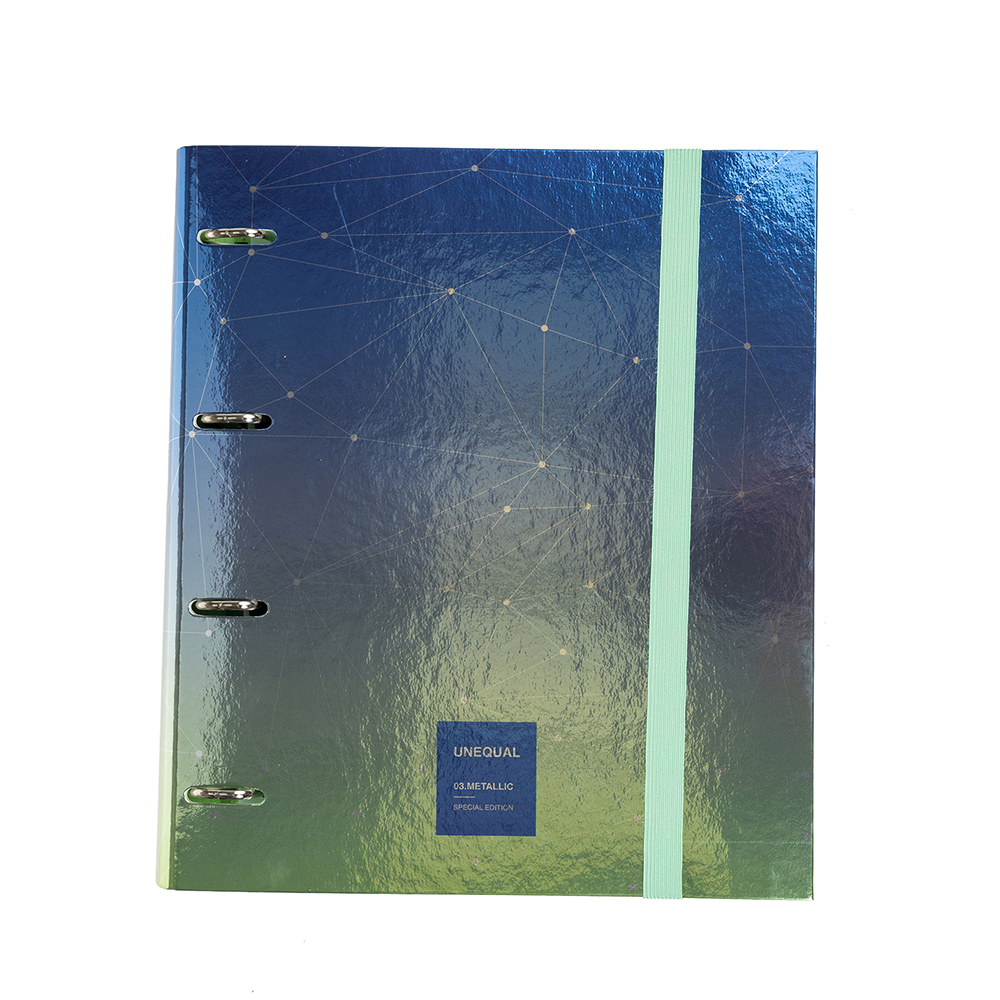 CARPEBOOK FORR.4D35 A4 UNEQ.METAL AZUL