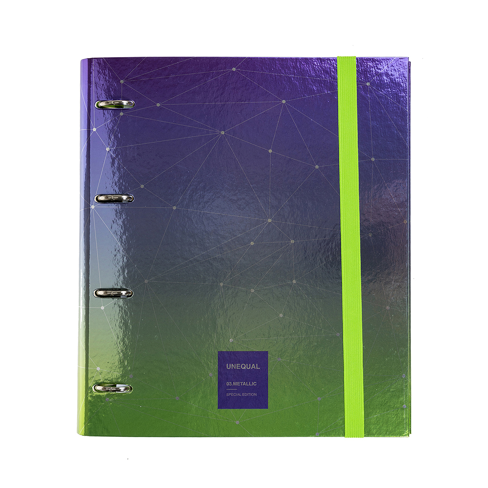 CARPEBOOK FORR.4D35 A4 UNEQ.METAL VIOLET