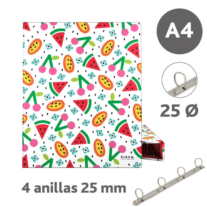 PASTA C/MOLAS A4 FOR.4D25 EC 19 FRUTAS