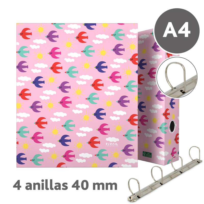 PASTA 4D40MM FOR. A4 EC18 PAJAROS