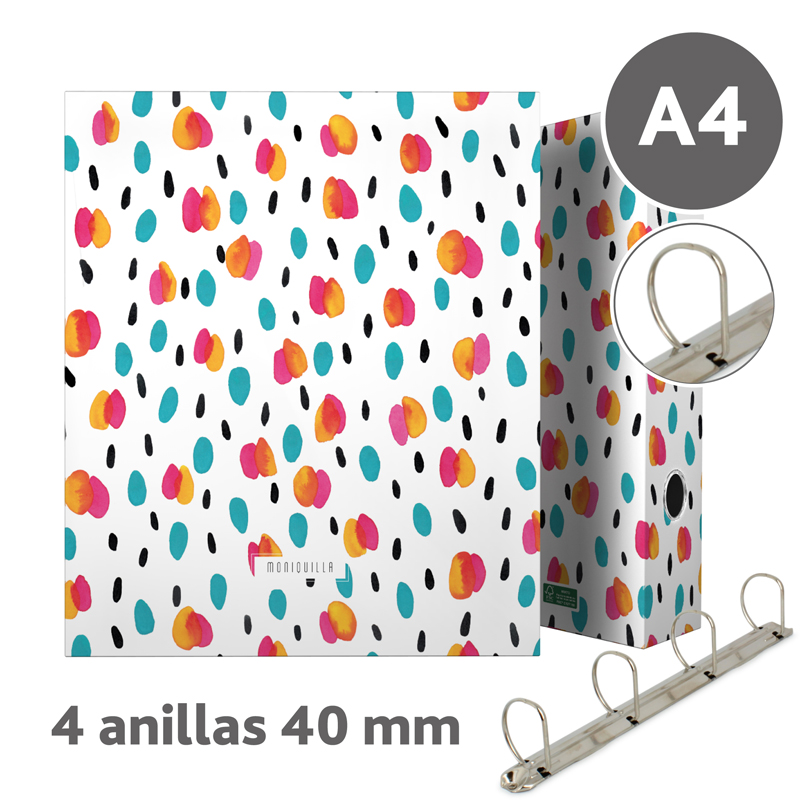 PASTA 4D40MM FOR. A4 MONIQUILLA19 GOTA