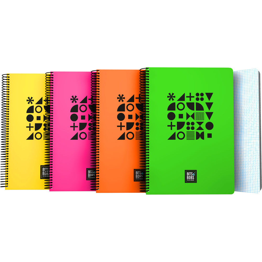 CADERNO PP FOLE C4 B&B23 FLUOR SORTIDO