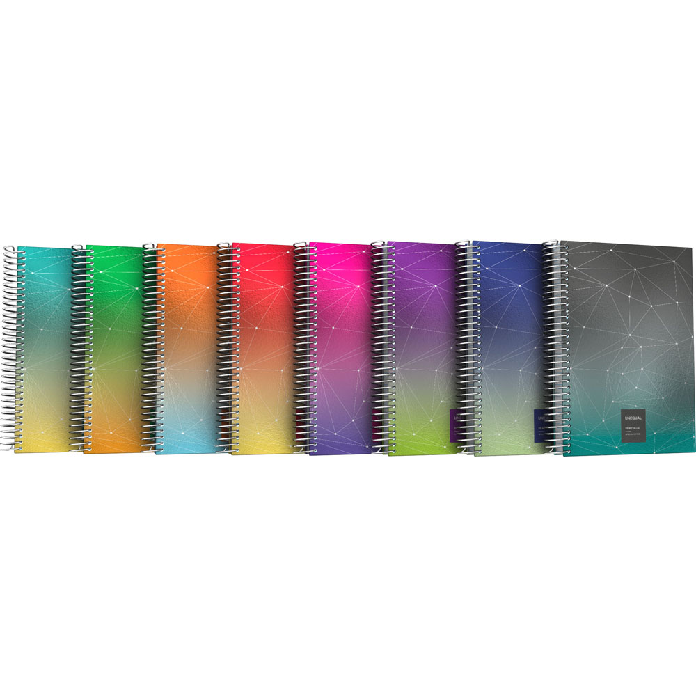 CADERNO PP CUARTO C4 UNEQ METAL SORT