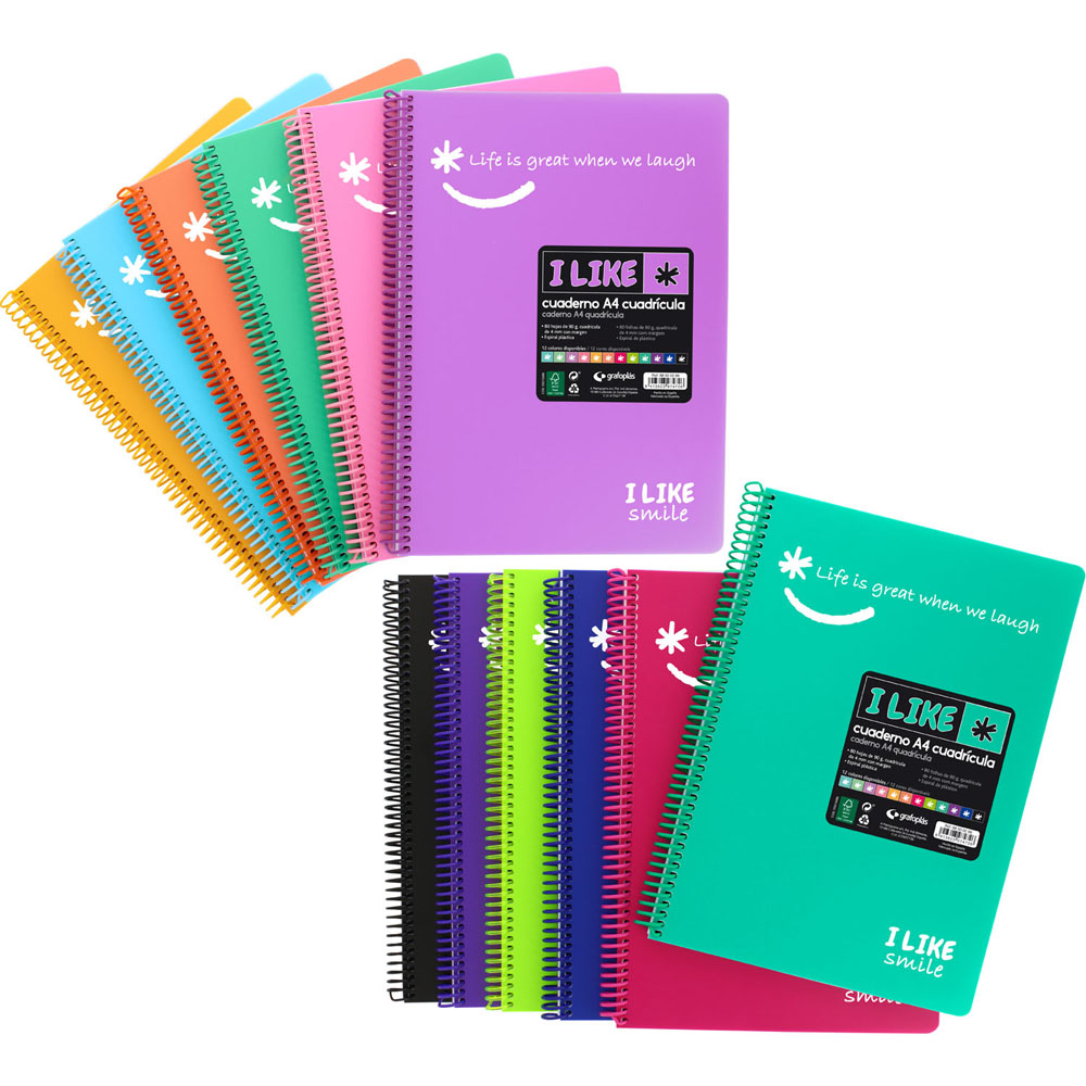 CADER.A4 PP 80H 90G C4MM LIKE2 SORTIDO