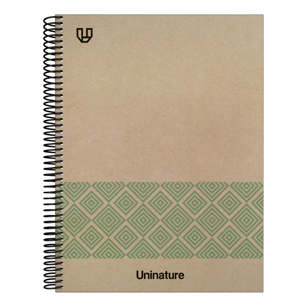 CADERNO FOR.A4 80H 90G LISO UNINAT.VERD