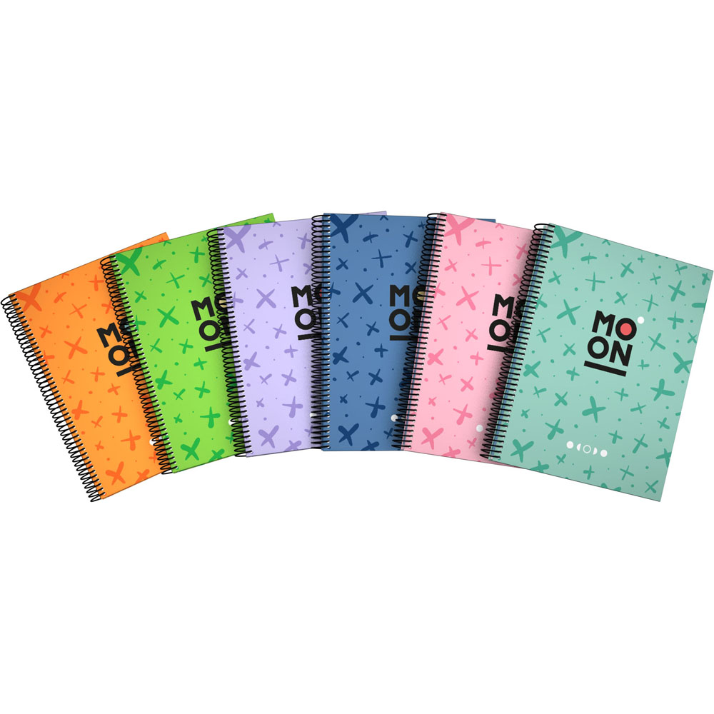 CADERNO FORR.A4 C5 90G 100H MOON LAVAND