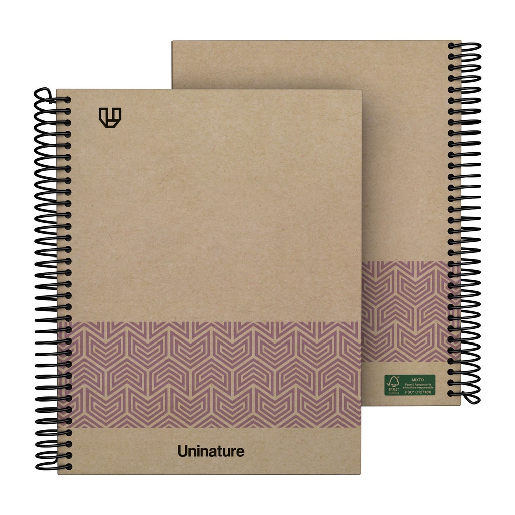 CADERNO FOR.A5 80H 90G 4X4 UNINAT.VIOLE