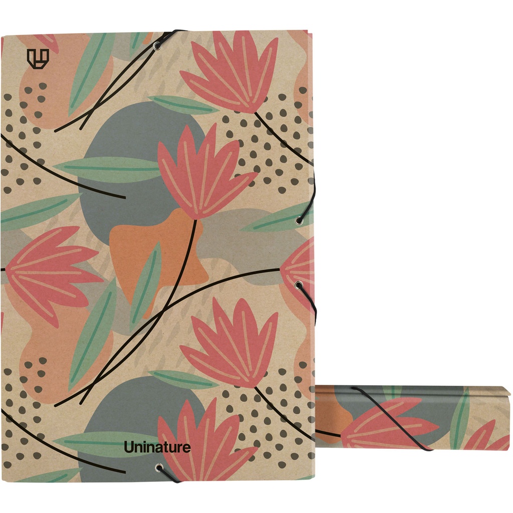 CAIXA ECOPROJ. GOM.5CM UNINATURE FLORES