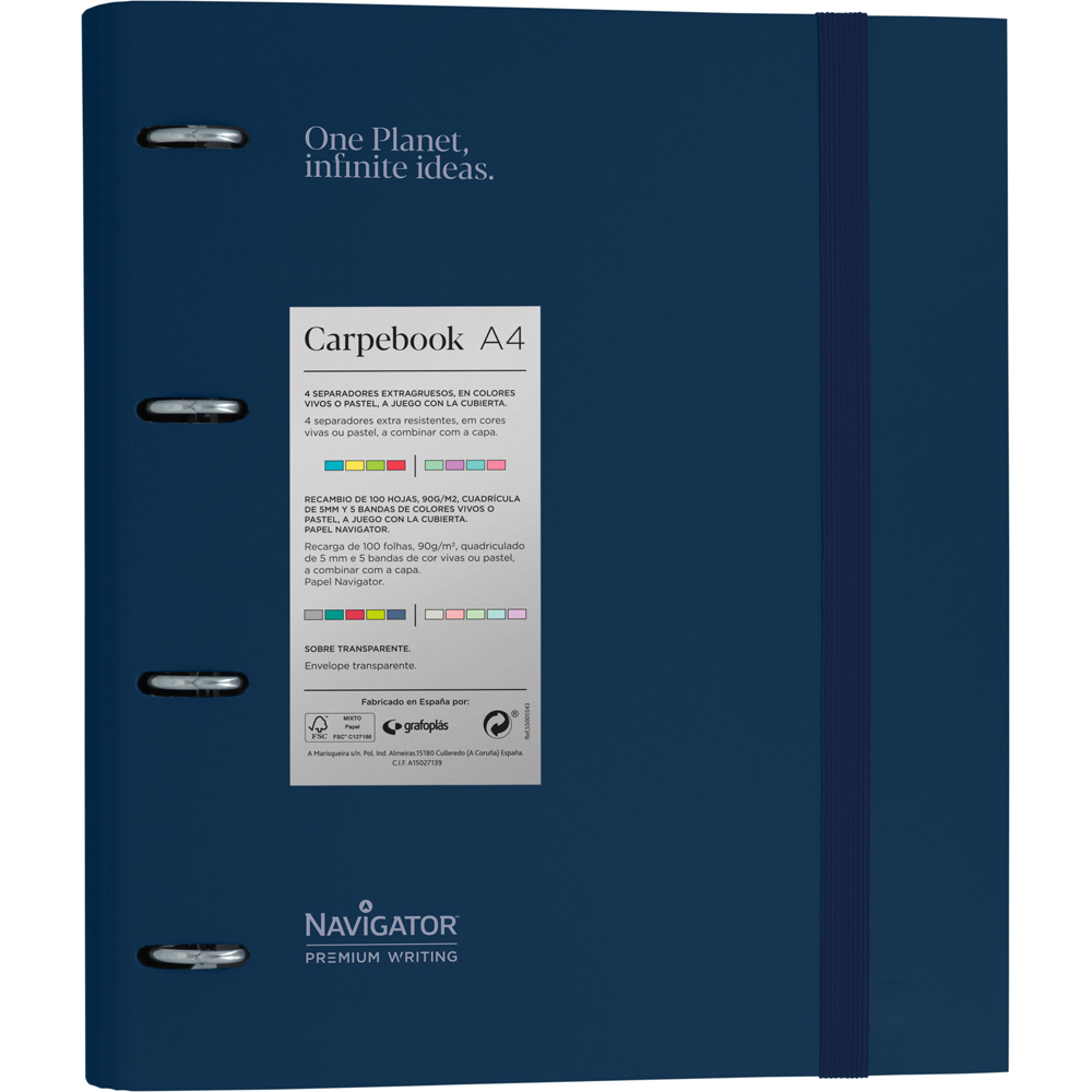 PASTA EBOOK 4D35 A4 NAVIGATOR AZUL