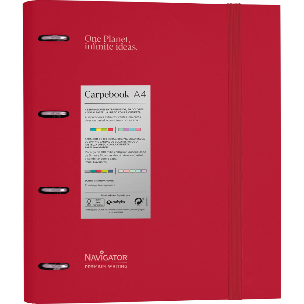 PASTA EBOOK 4D35 A4 NAVIGATOR ROXO