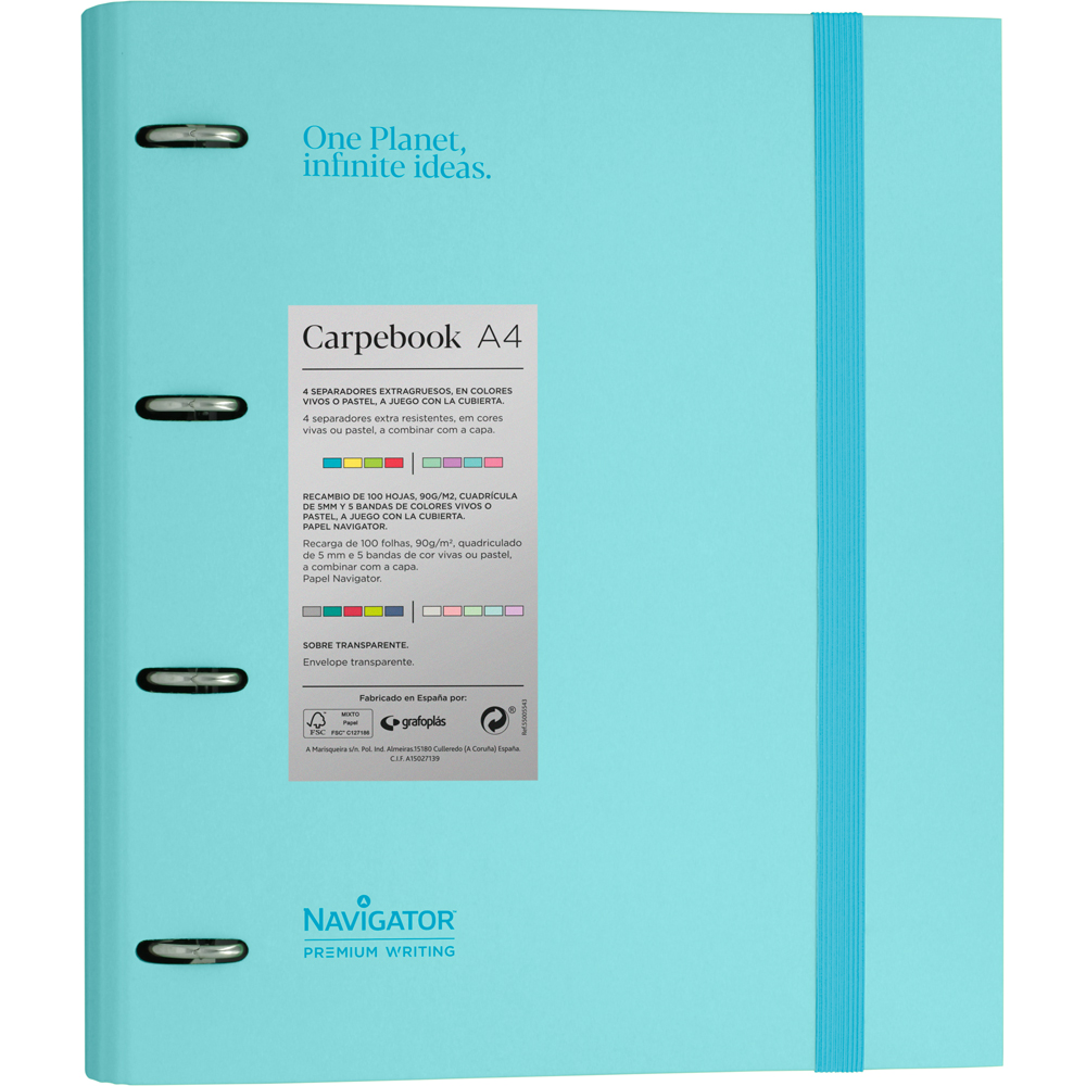 PASTA EBOOK 4D35 A4 NAVIGATOR AZUL SOFT