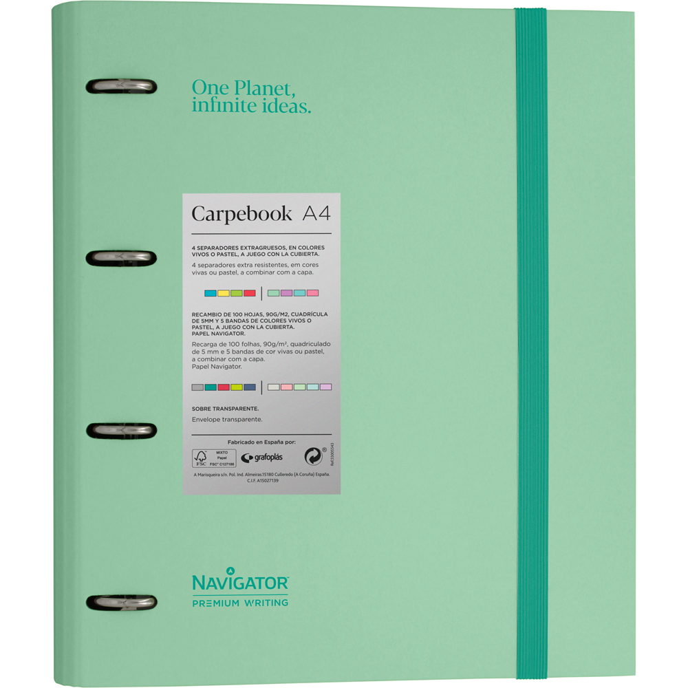 PASTA EBOOK 4D35 A4 NAVIGATOR MENTA SOFT