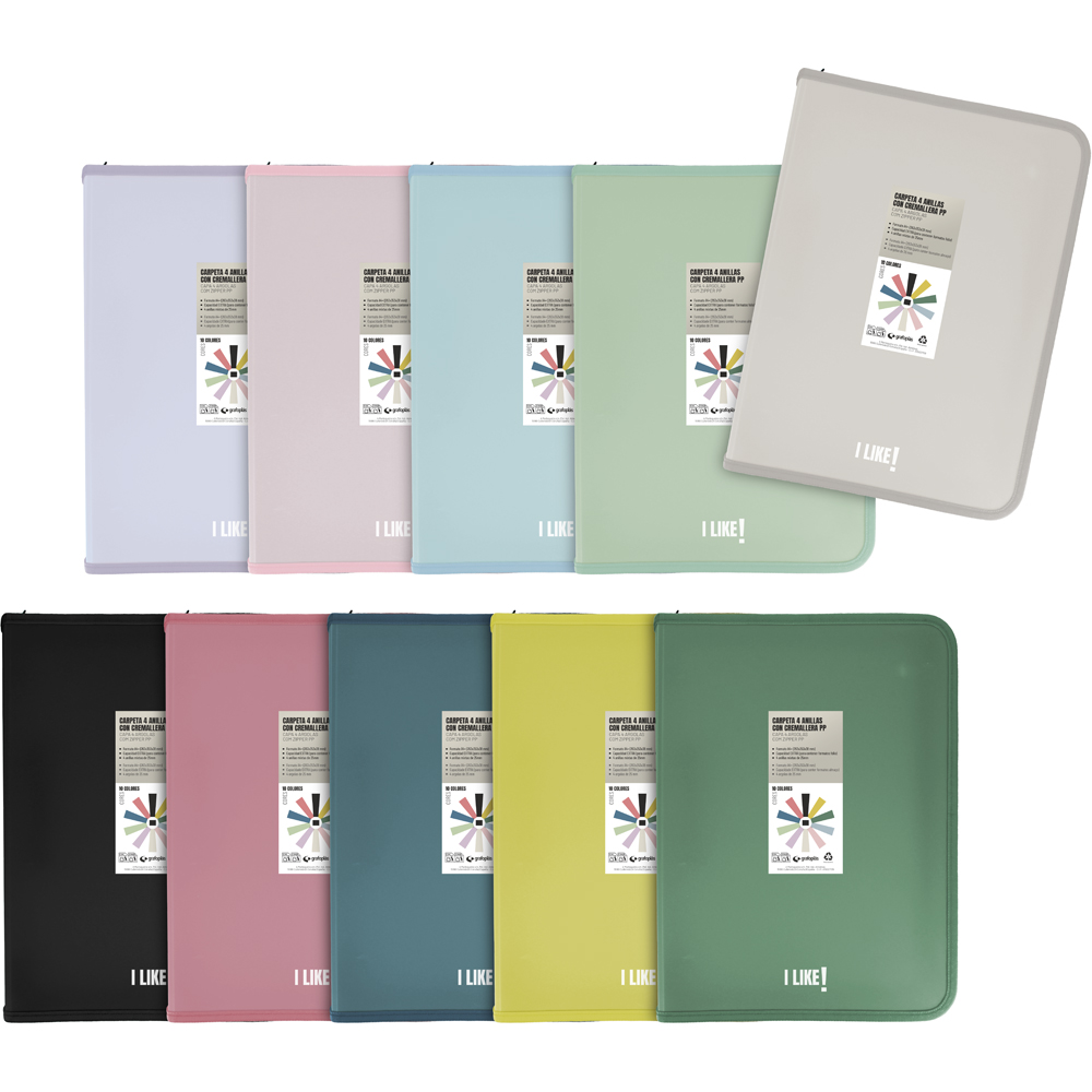 PASTA C/CREM PP 4D25 A4+ LIKE3 VERDE ESCURO