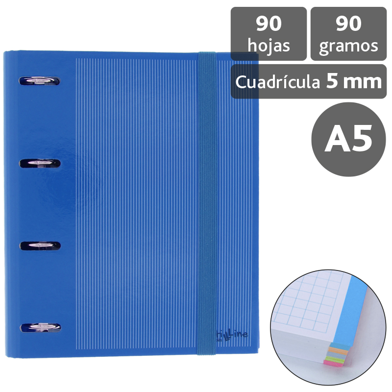 CARPEBOOK 4025 A5 MULTILINE AZUL