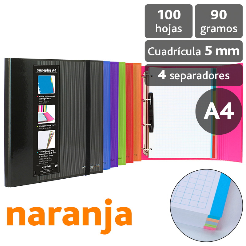 CARPEPLUS 4D25 FORR.MULTILINE NARANJA