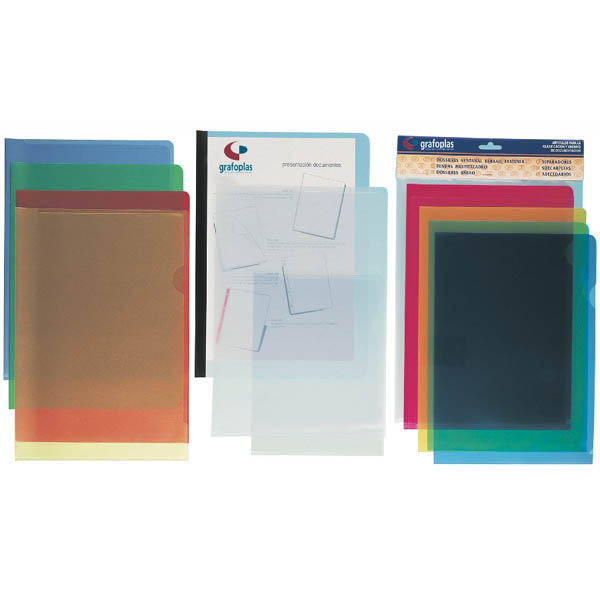 EMB. 10 DOSSIER A4 UNERO PP AZUL