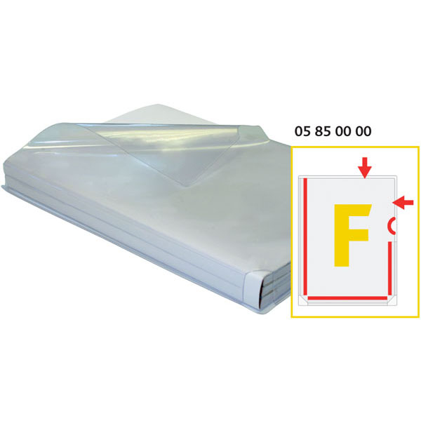 EMB. 5 DOSSIER PVC FOLE EN "F"