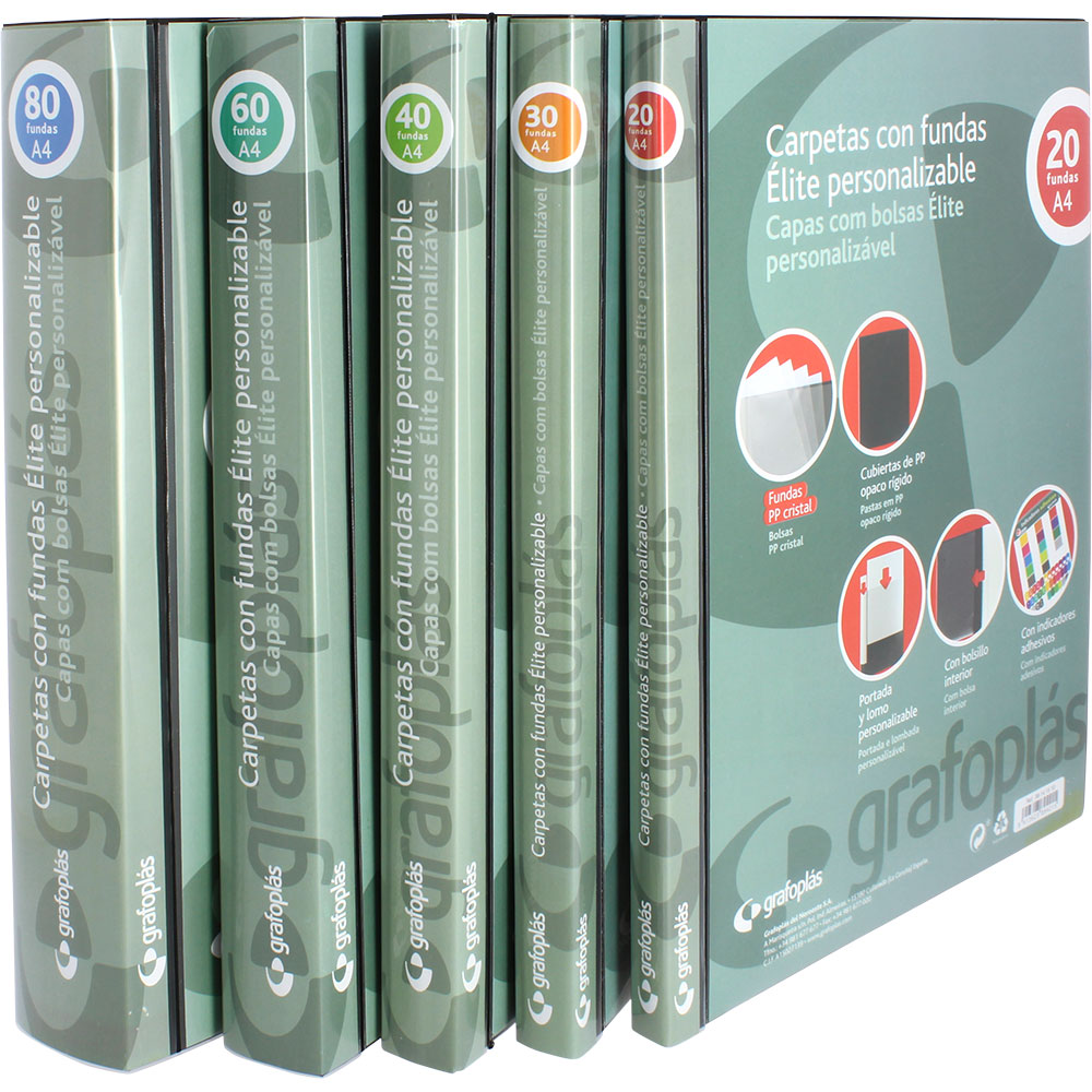 PASTA MICAS A4 PERS.PP 30F NEGRO ELITE