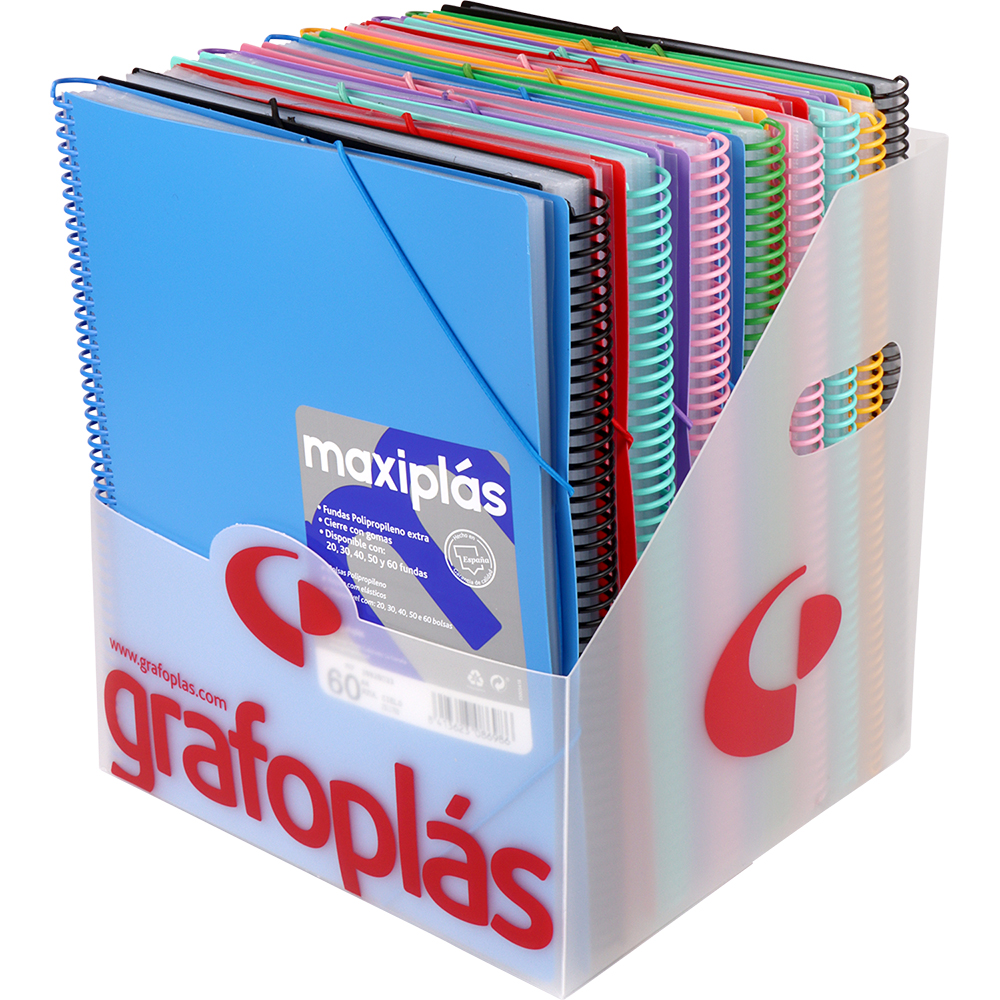 EXPOSITOR C/16 MAXIPLAS SORTIDOS OPACOS