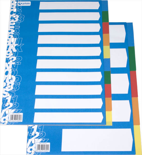 JOGO SEPARADOR FOL. 5 POS.ECOLOGICO 16T