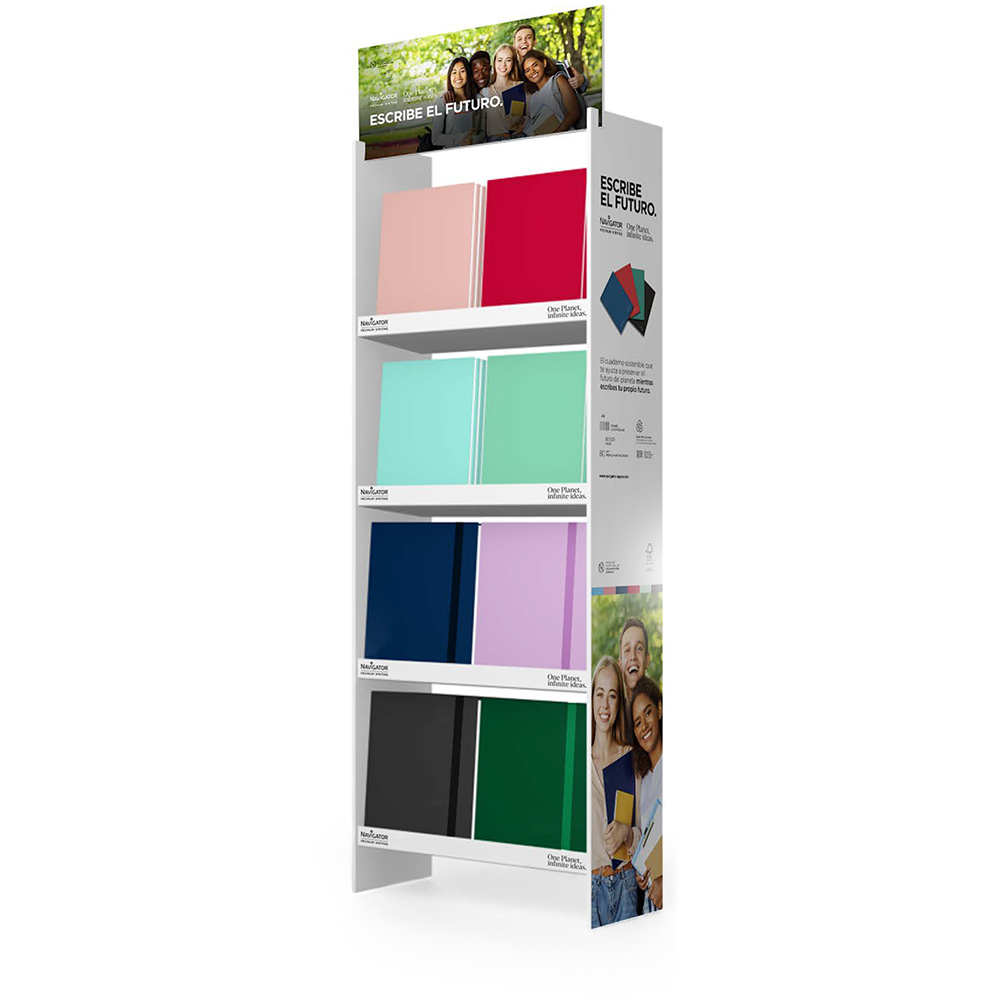 EXPOSITOR SUELO NAVIGATOR CADERNO+PASTA EBOOK