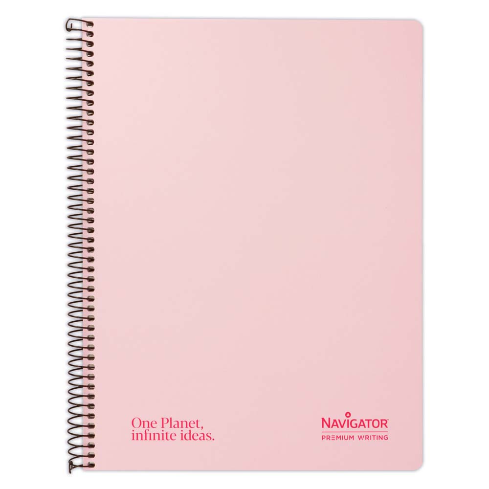 CADERNO CONTRACOLADO A4 80H 80G C4MM ROSA