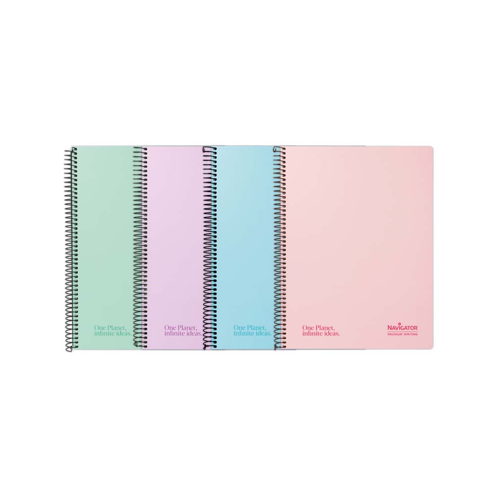 CADERNO CONTRACOLADO A4 80H 80G C4MM PASTEL