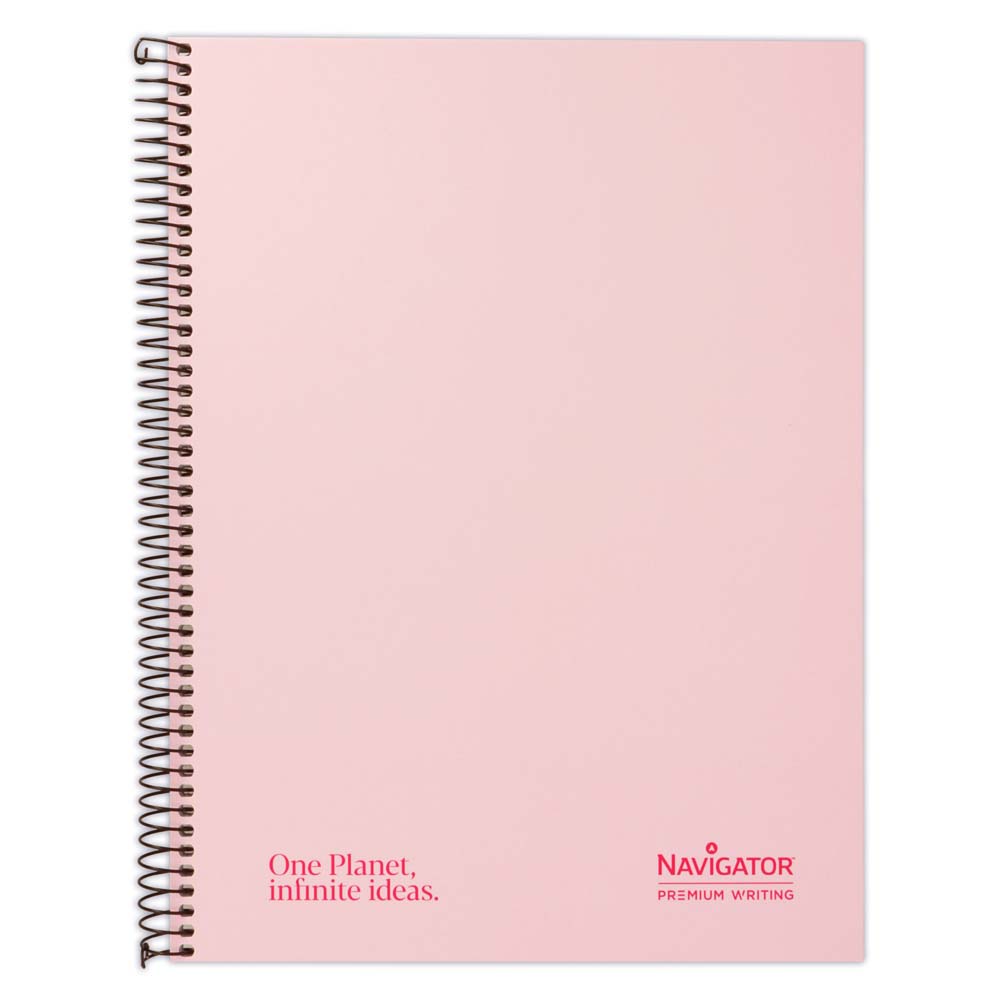 CADERNO FOR.A4+80H 80G C5MM MIC.1BANDA ROSA