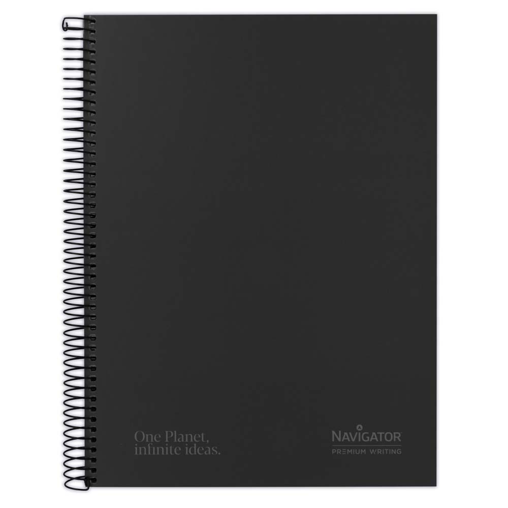CADERNO FOR.A4+120H 80G C5MM MIC.5BAND NEGR