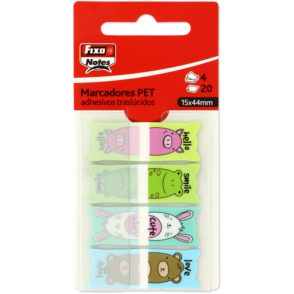 PACK POPUP 4MARCADOR 20H 15X44MM HELLO