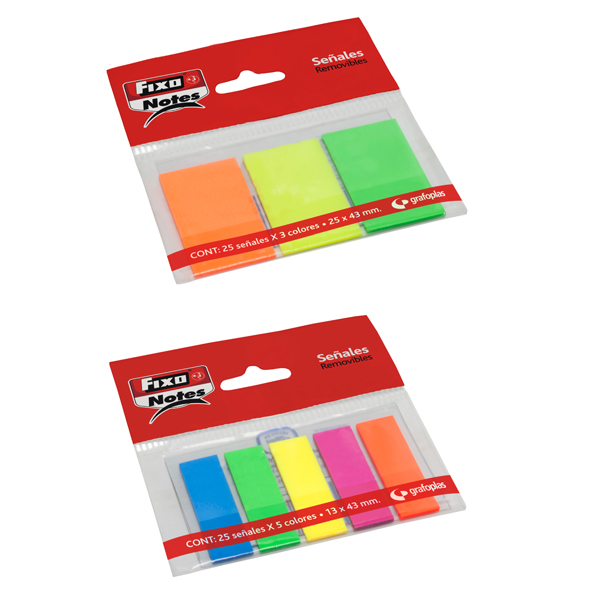 EMB. MARCADORES NEON FIXO 3COLX25H 25X43