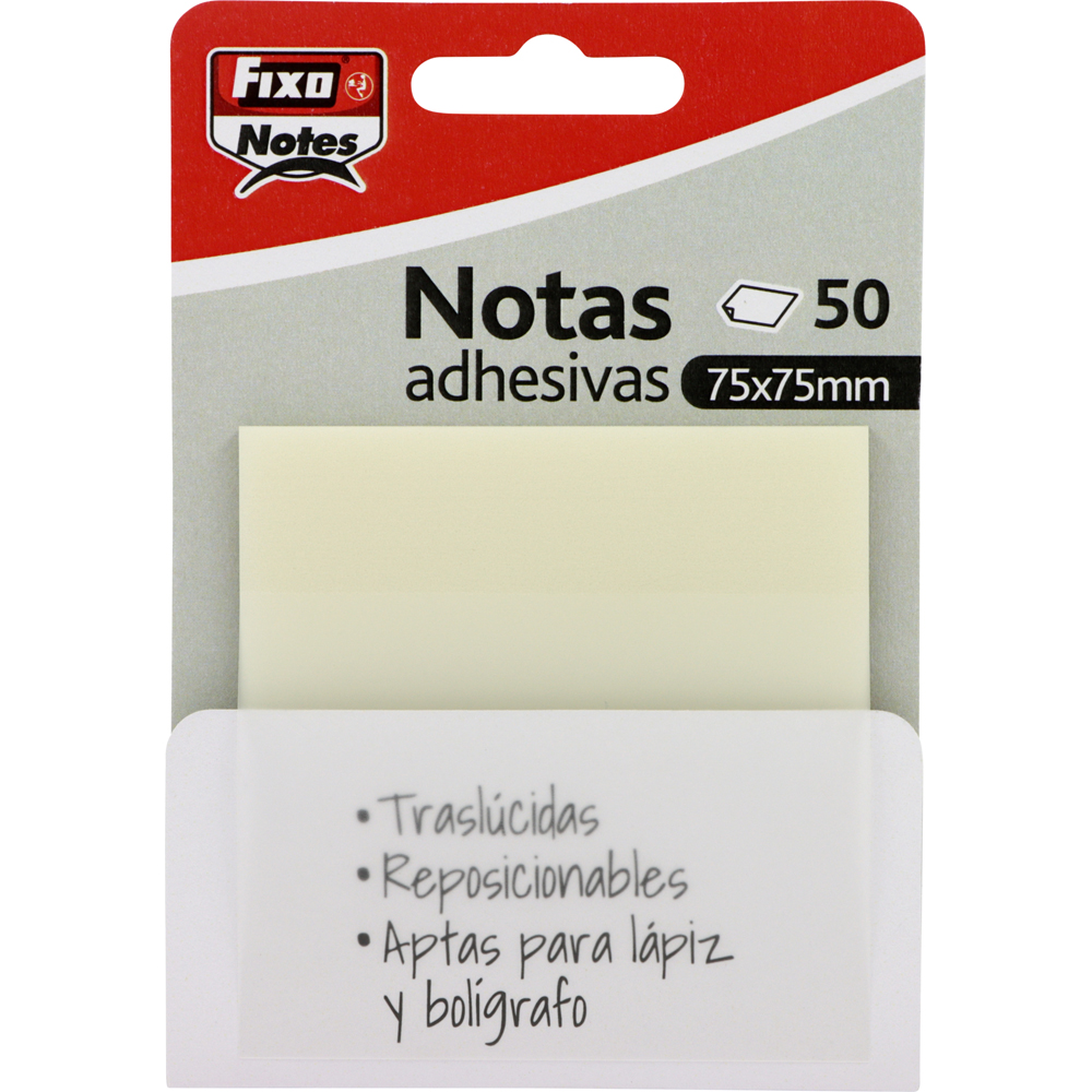 PACK 50 NOTAS ADES. 75X75MM LARANJA NEON