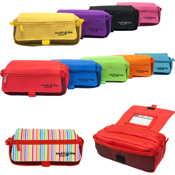 PORTATODO TRIPLE MULTILINE ROJO