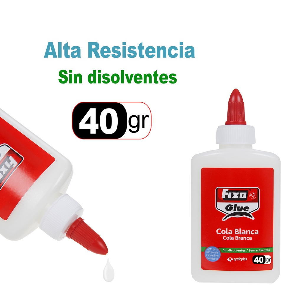 COLA BRANCA FIXO GLUE 40 G.